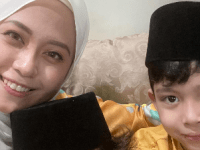 Malam Raya bawak anak masuk supermarket