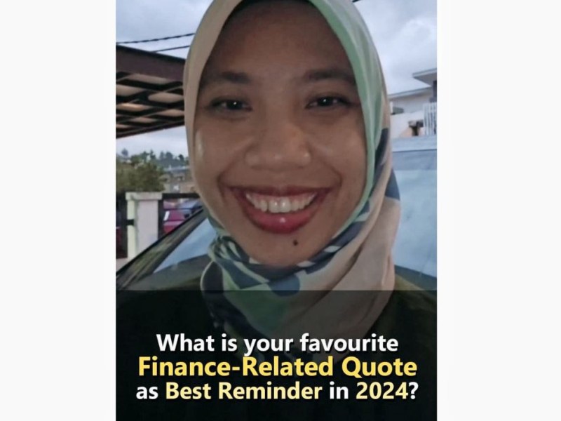 Finance Quote that helps her tenang for 2024